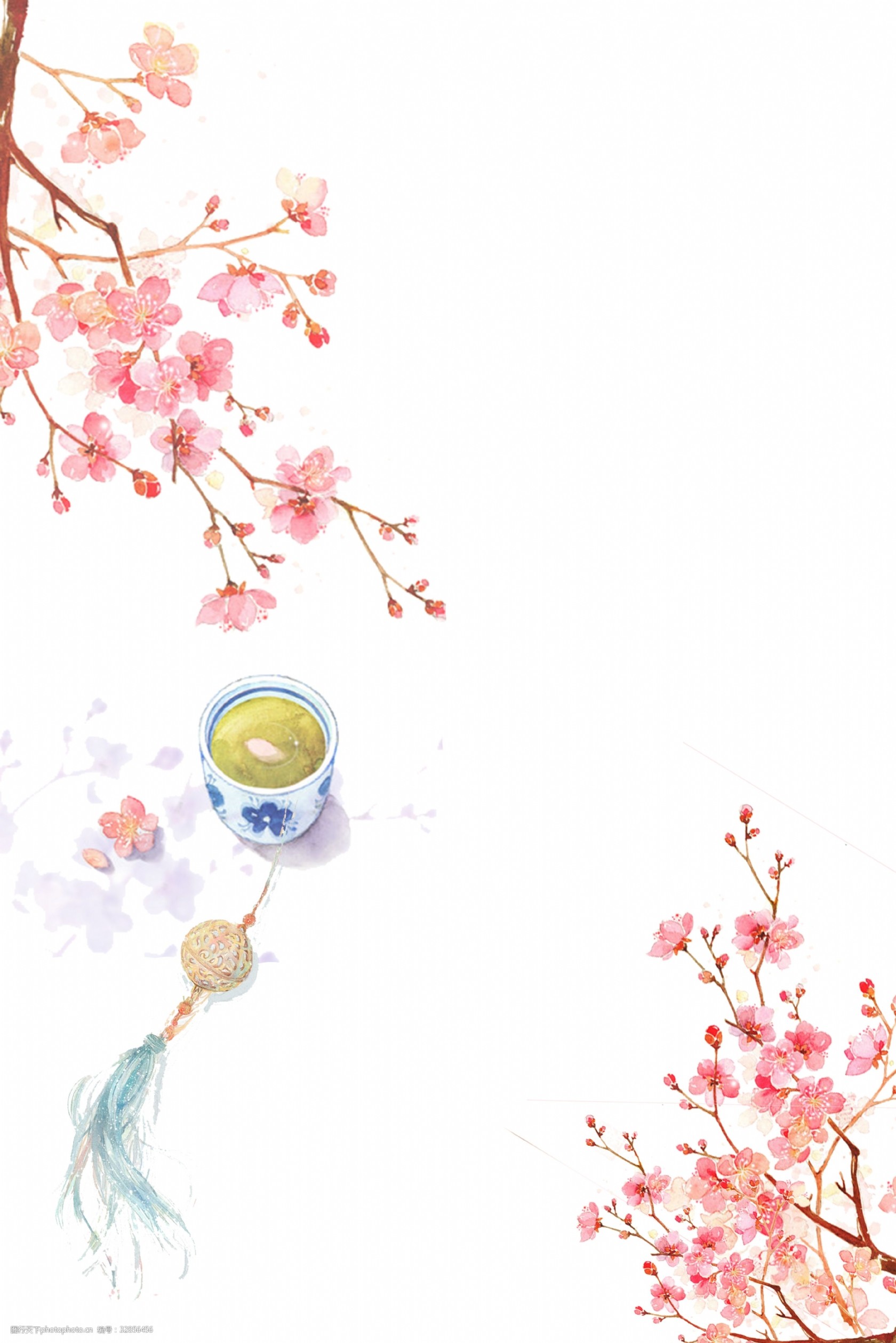 关键词:古风唯美背景 古风 创意合成 大方 好看 古色古香 唯美 水墨