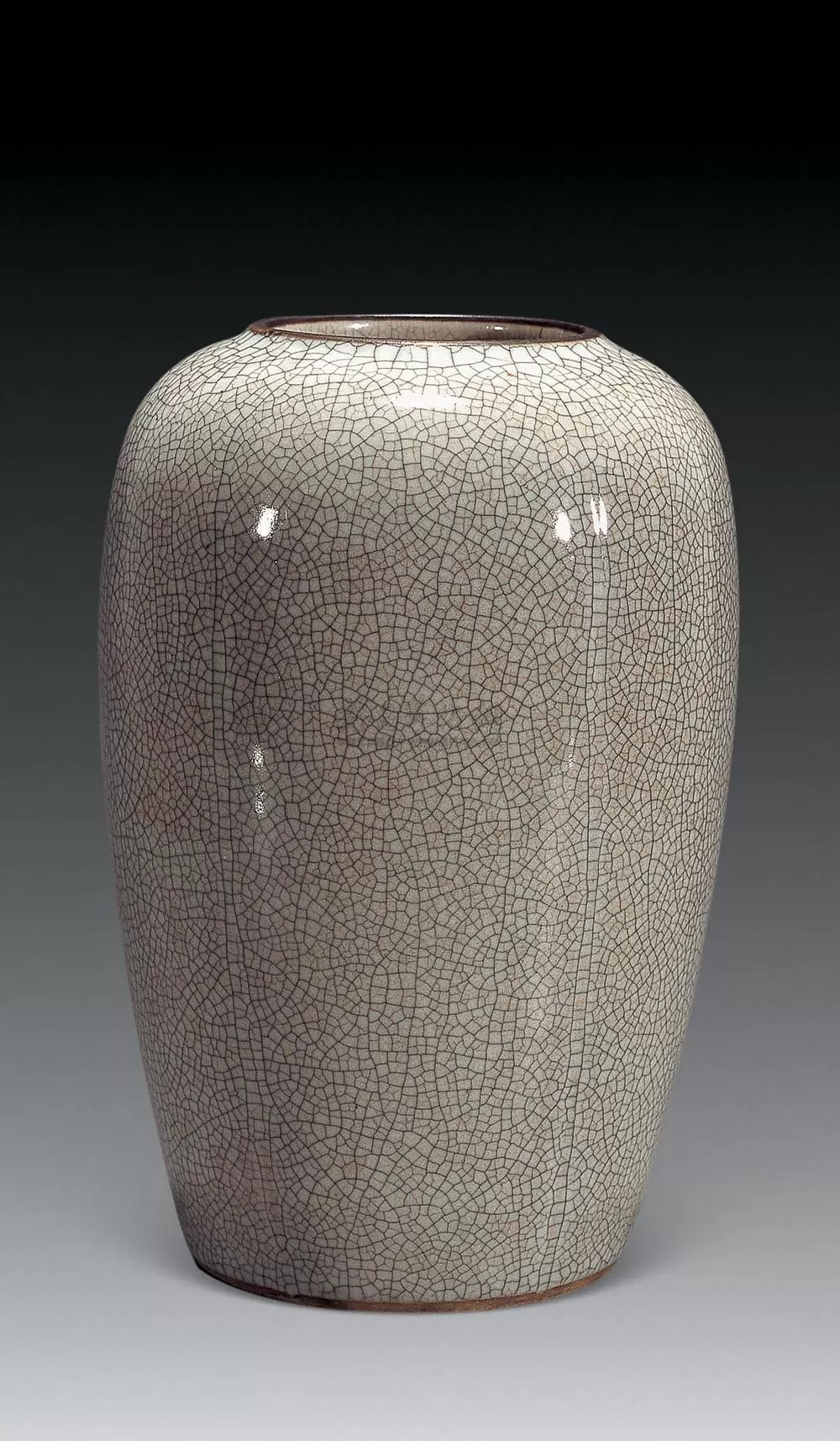 仿哥釉瓜棱罐拍品分类陶瓷>清代单色釉瓷器创作年代清雍正尺寸9×26