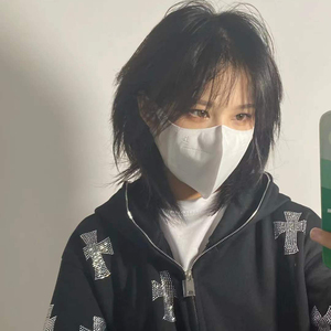 假发狼尾鲻鱼头短发超a日系网红逼真仿真男女同款减龄正太全头套