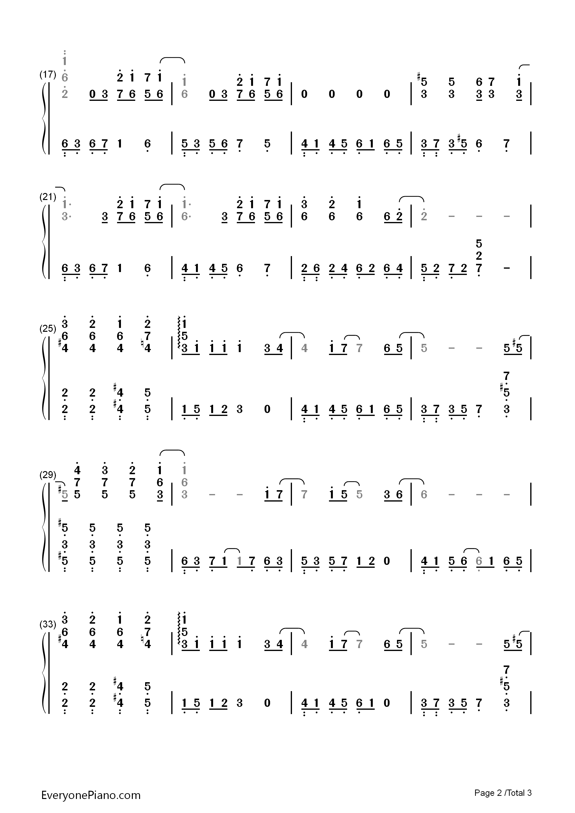 追-《金枝玉叶》插曲-张国荣双手简谱预览2