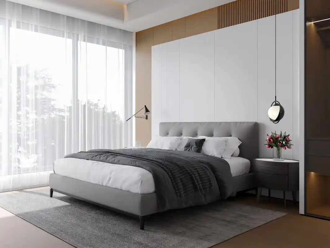 意式极简轻奢卧室