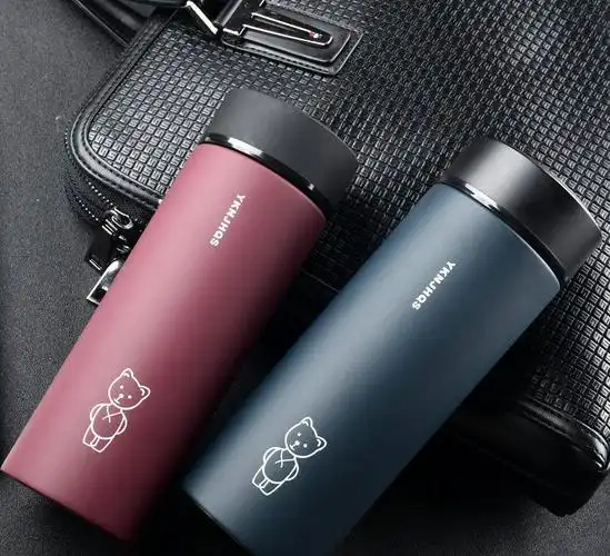 高档创意保温杯定制logo双层不锈钢真空商务礼品促销水杯子印字