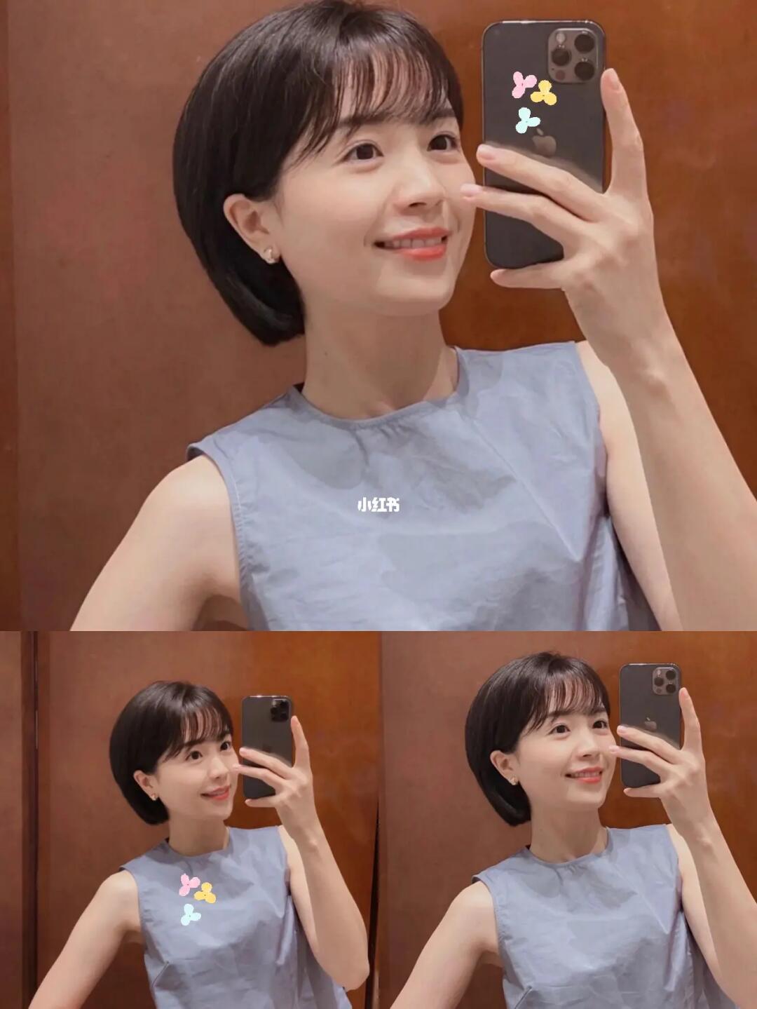 清新甜美日系学生短发小圆脸必备短发