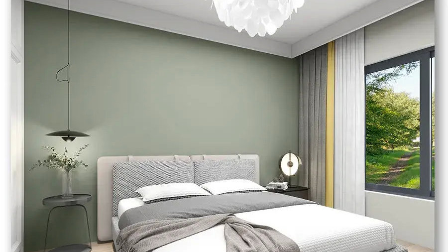 6组高级的床头背景墙乳胶漆配色方案