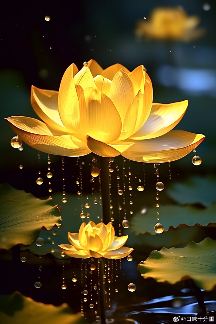 金色莲花代表好事将近