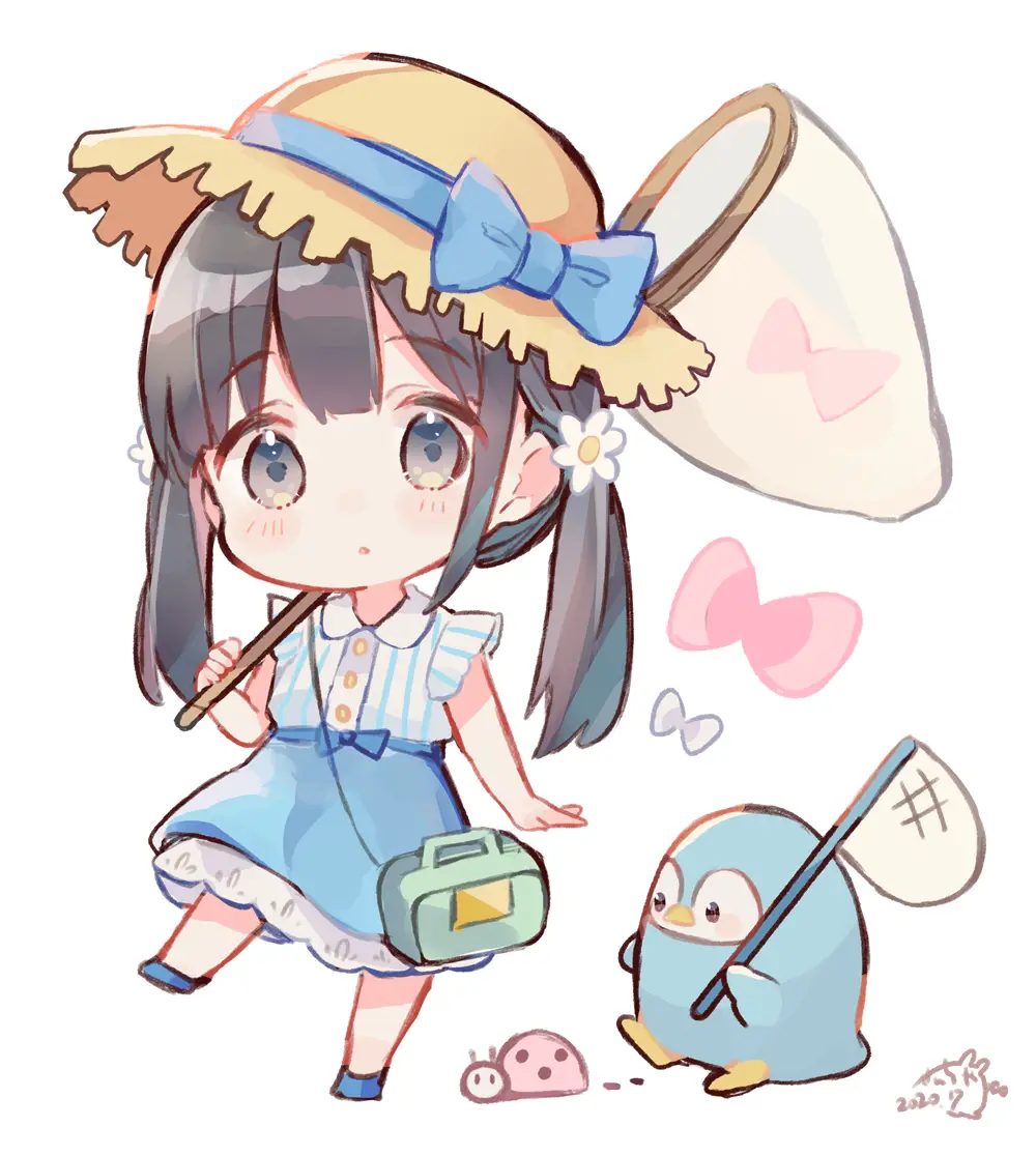 马克笔手绘这组q版二次元动漫少女也太太太太可爱了吧速速抱走