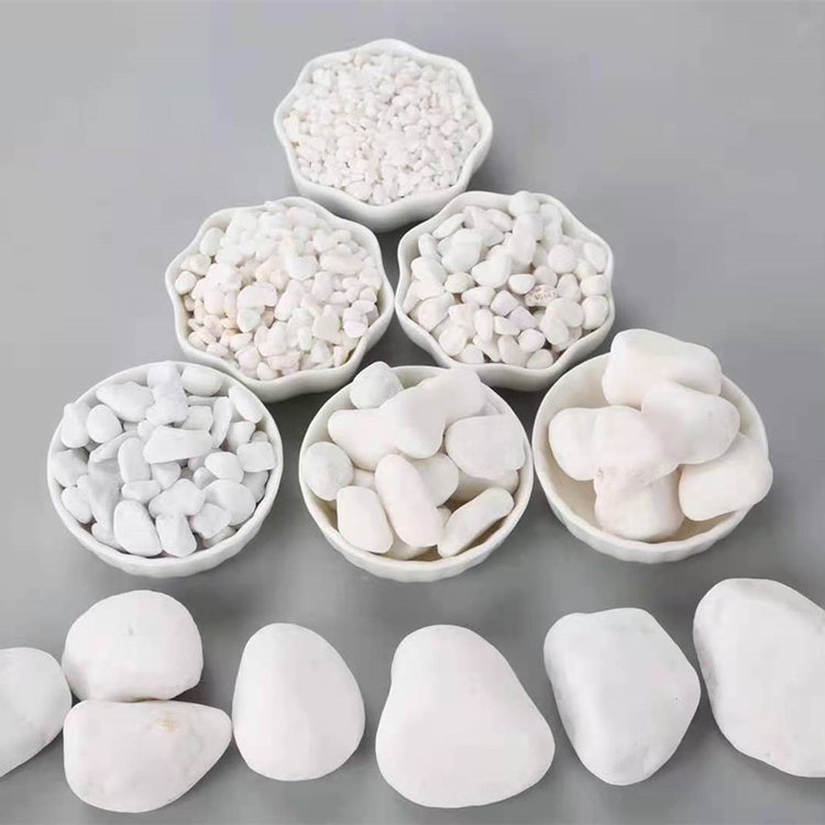 白石子 白色鹅卵石 1-2厘米 水磨石子 园林装饰庭院造景 砾石