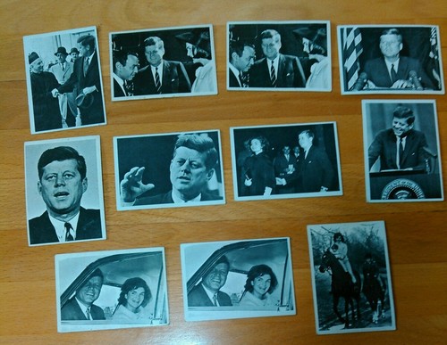 1964 topps (tcg) john f kennedy trading cards - #18 - 64 - lot