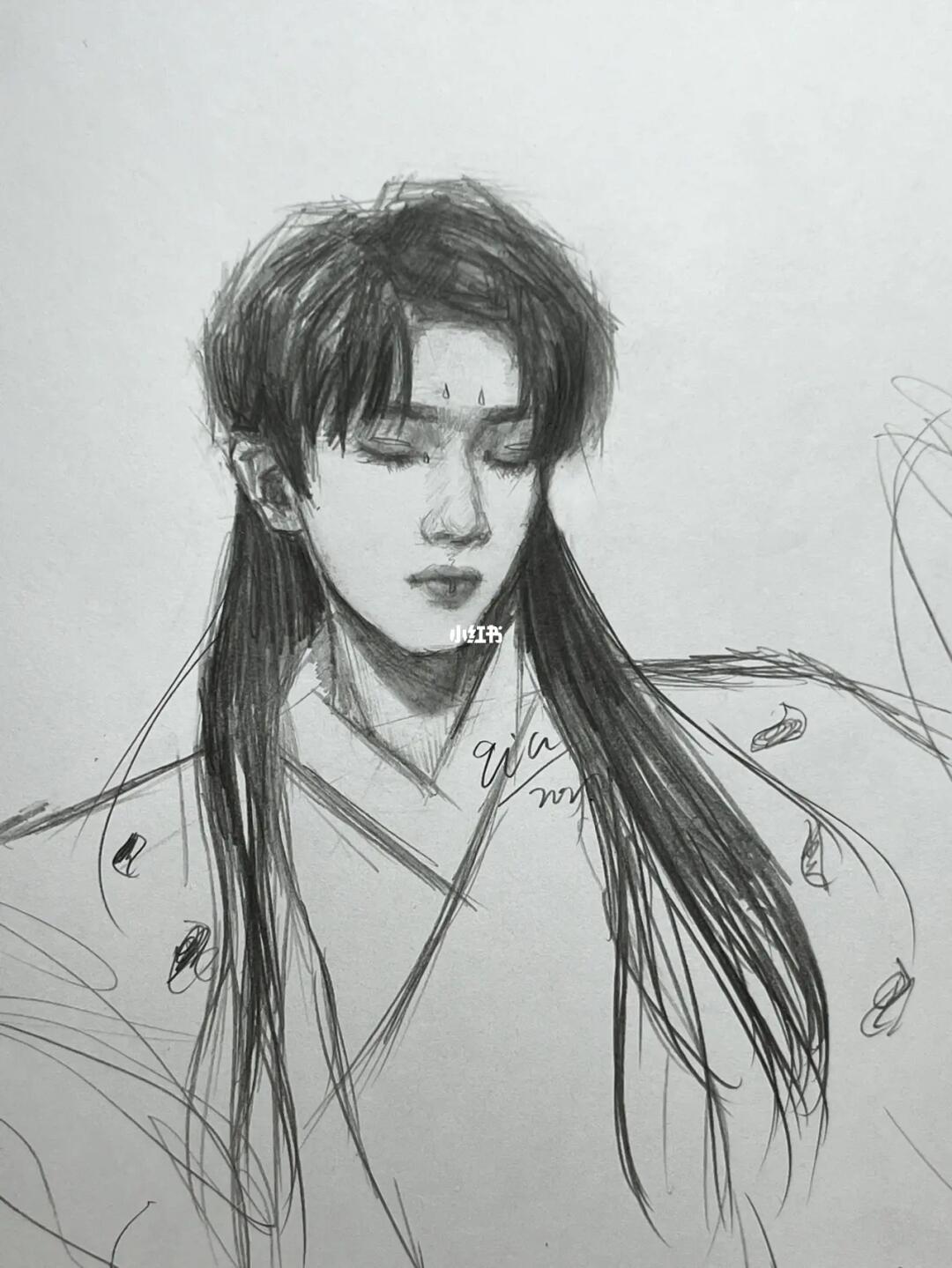 "众生多薄凉 难得有心人"#丁程鑫  #画画