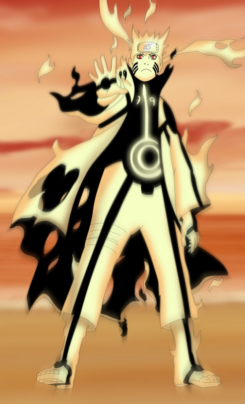 来几张鸣人九尾模式的高清图片