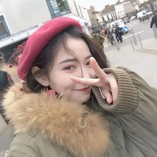 长发美女半脸微信头像图片