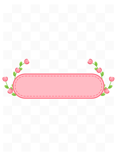 38节母亲节 i>粉 /i>红色花朵小清新 i>边 /i> i>框 /i>标题 i>框 /i>