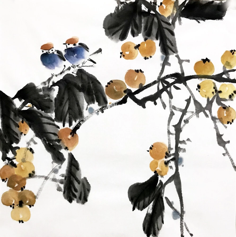 绘画欣赏水墨画红了樱桃绿了芭蕉