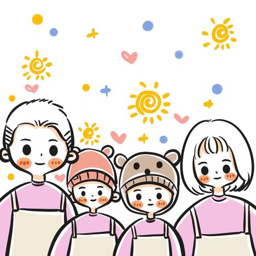 好可爱全家福手绘头像简笔画可爱一家人超级可爱卡通头像 情侣头像