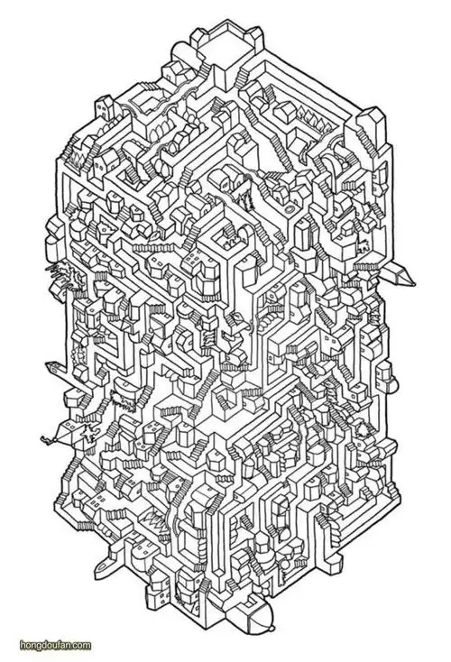 超难立体在线迷宫游戏图片a4可打印-红豆饭小学生简笔画大全