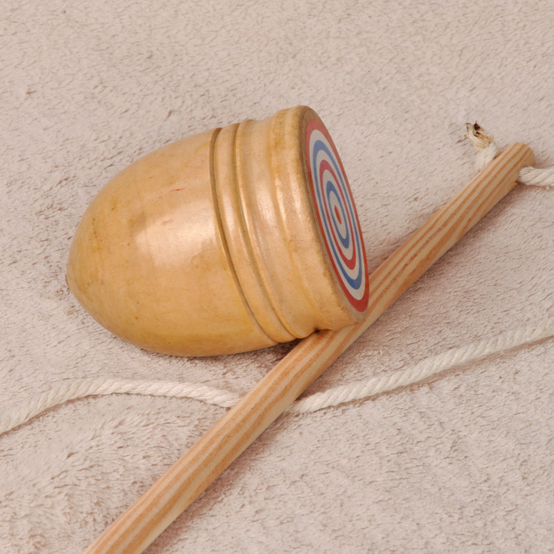 陀螺玩具健身传统儿童游戏实木木制户外运动陀螺