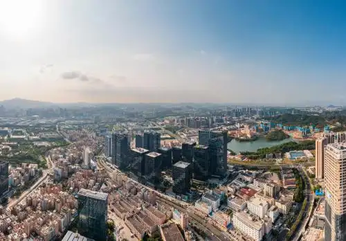 广东省深圳坂田岗头天安云谷全景航拍