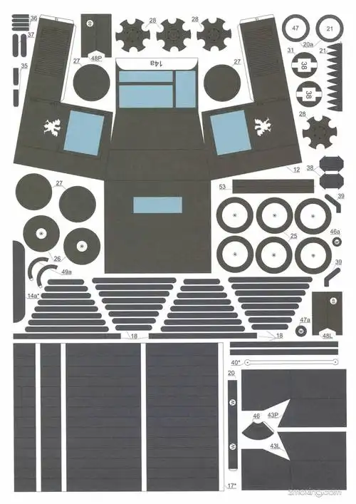 [answer mkf 2002-01] zis-5军用卡车纸模型-纸模网 - 纸模型制作交流