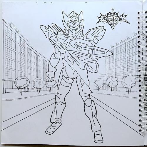 地皇铠甲勇士简笔画