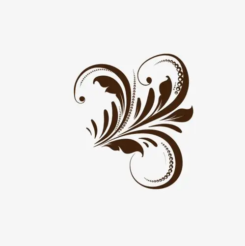 创意文艺花纹装饰金色花纹海报设计