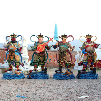四大天王佛像12寸四大护法菩萨2米树脂玻璃钢四大金刚护法神像