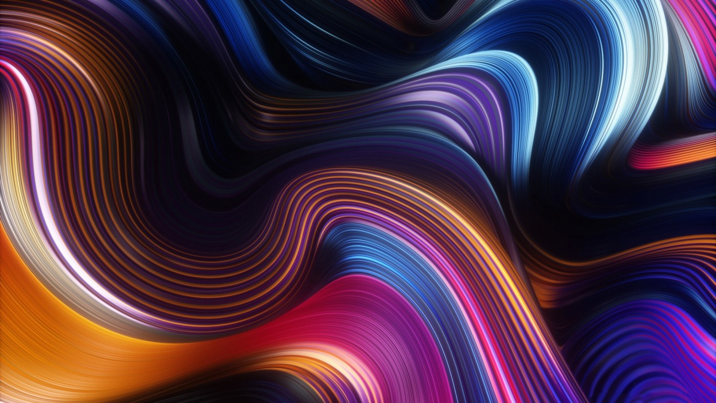 色彩绚丽的扭曲线背景图封面大图