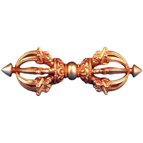 藏传佛教用品纯铜尼泊尔手工密宗法器供具摆件九股金刚杵摆件