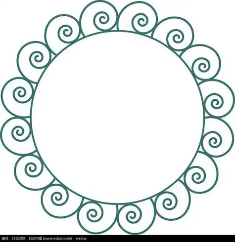 简笔画圆形图案的画 简笔画圆形图案的画带颜色的