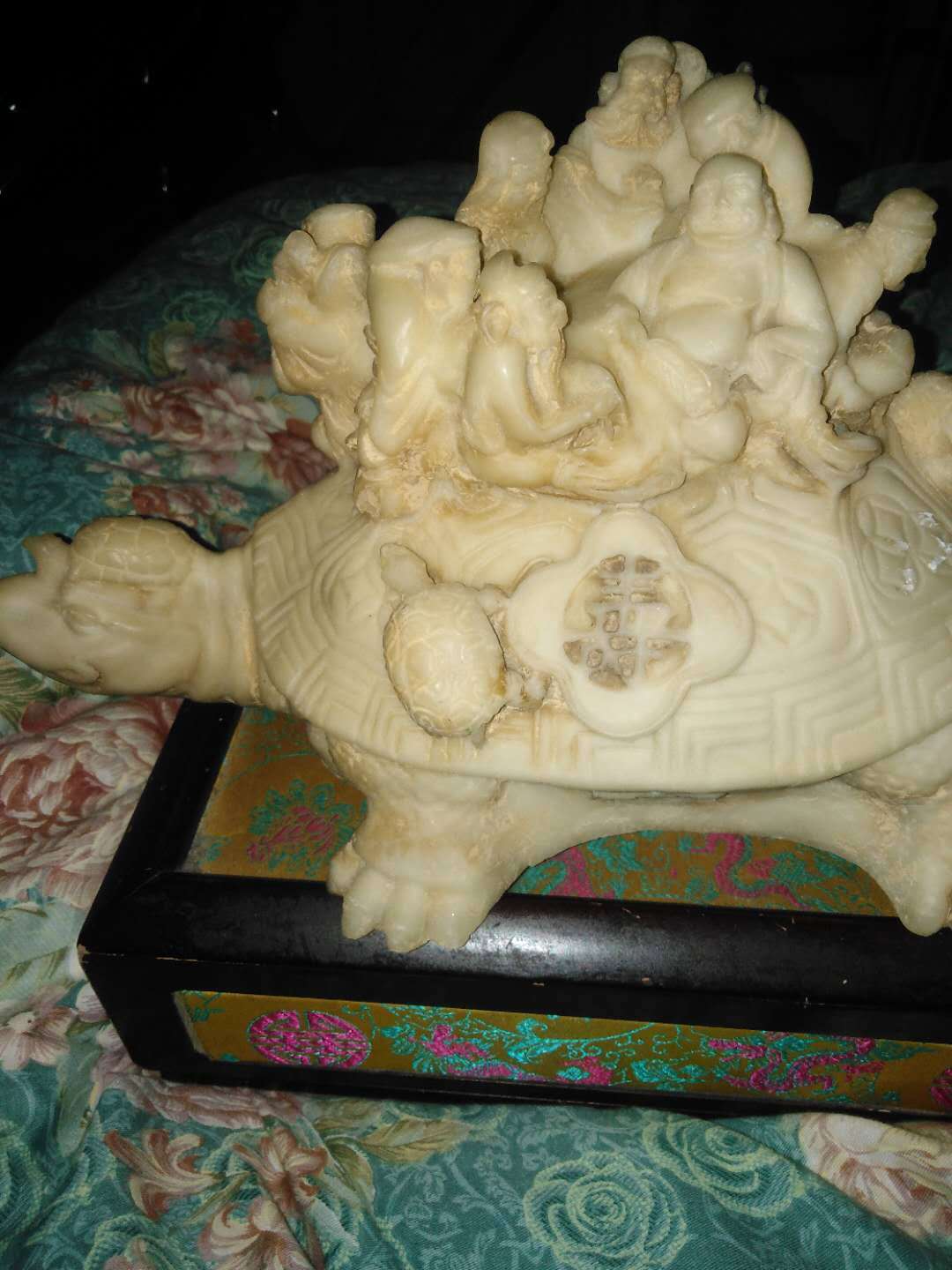 精品推荐【清代】汉白玉八仙祝寿龟