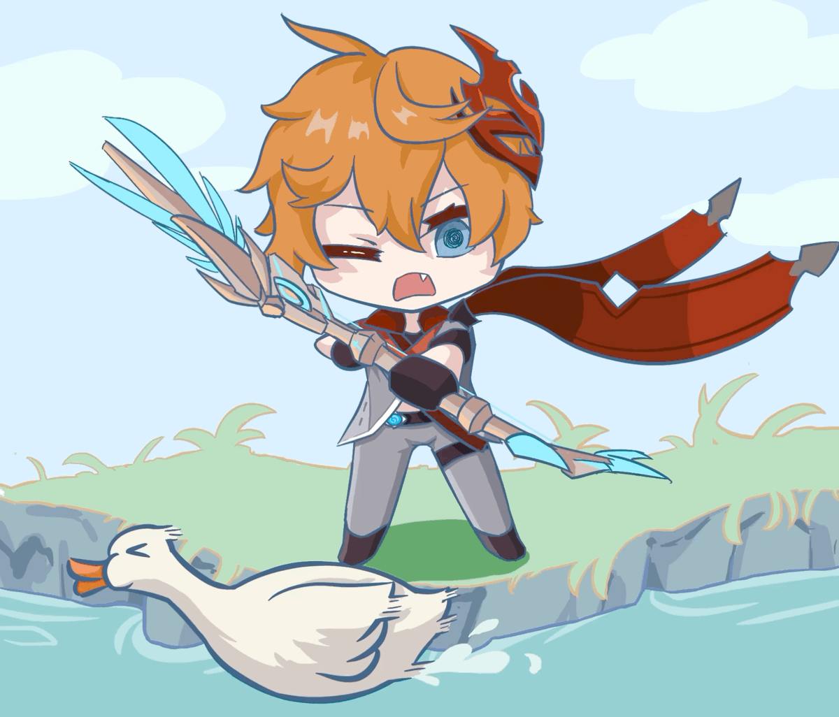 【公子】表情,打.达利鸭