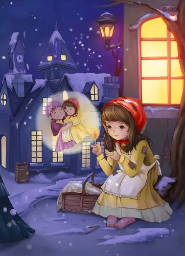 东拼西凑的卖火柴小女孩
