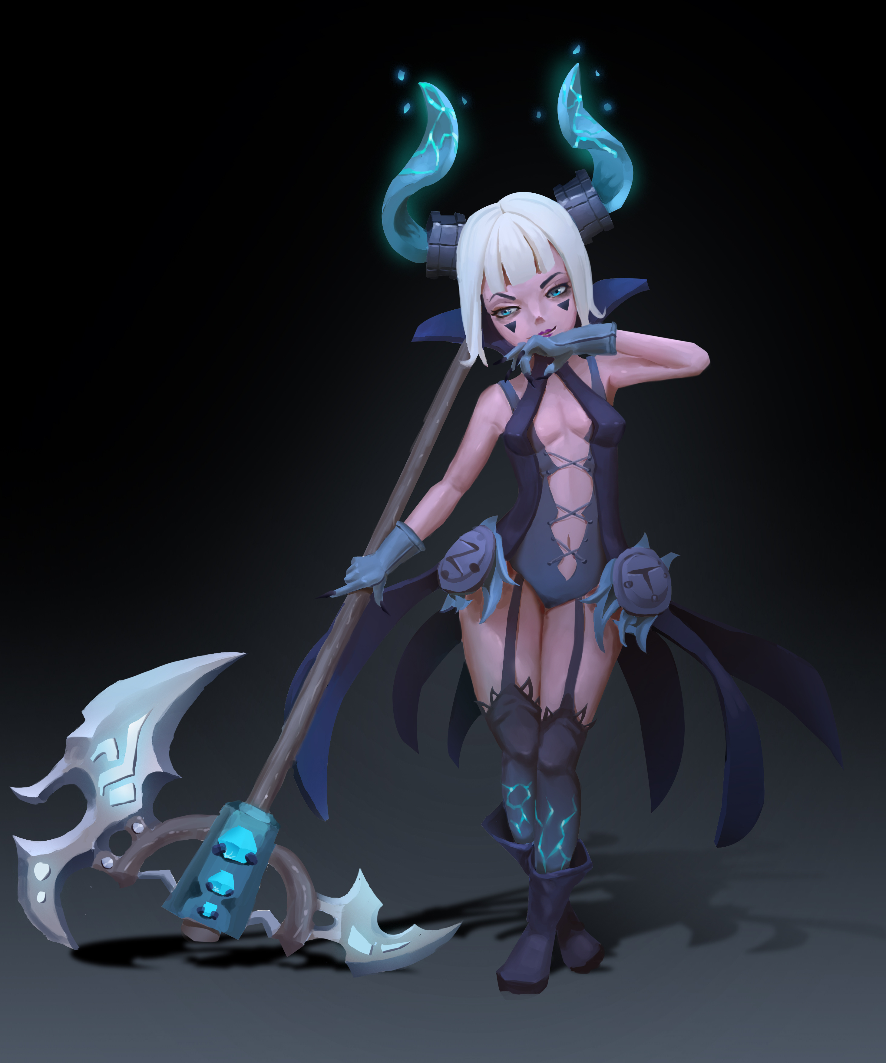 小练习 恶魔之女|插画|游戏原画|oulznait - 原创作品 - 站酷 (zcool)