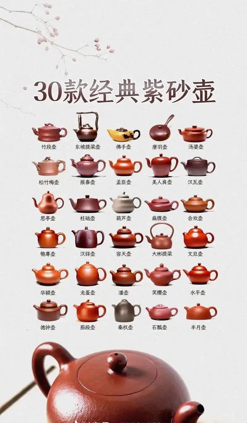 [三十款紫砂壶],你喜欢哪一款呢?#我的茶生活  - 抖音