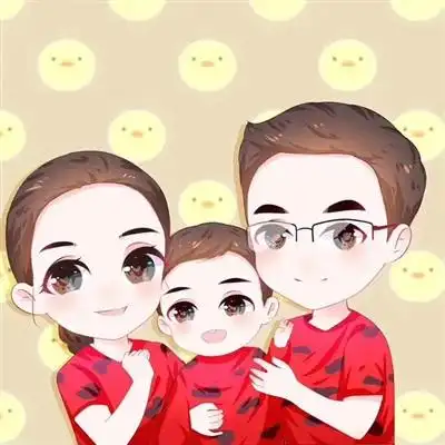 一家三口卡通图片头像适合一家三口的头像图片
