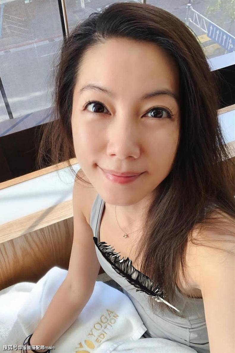 童年女神林韦君素颜太美了私服穿得清新减龄真不像42岁的人