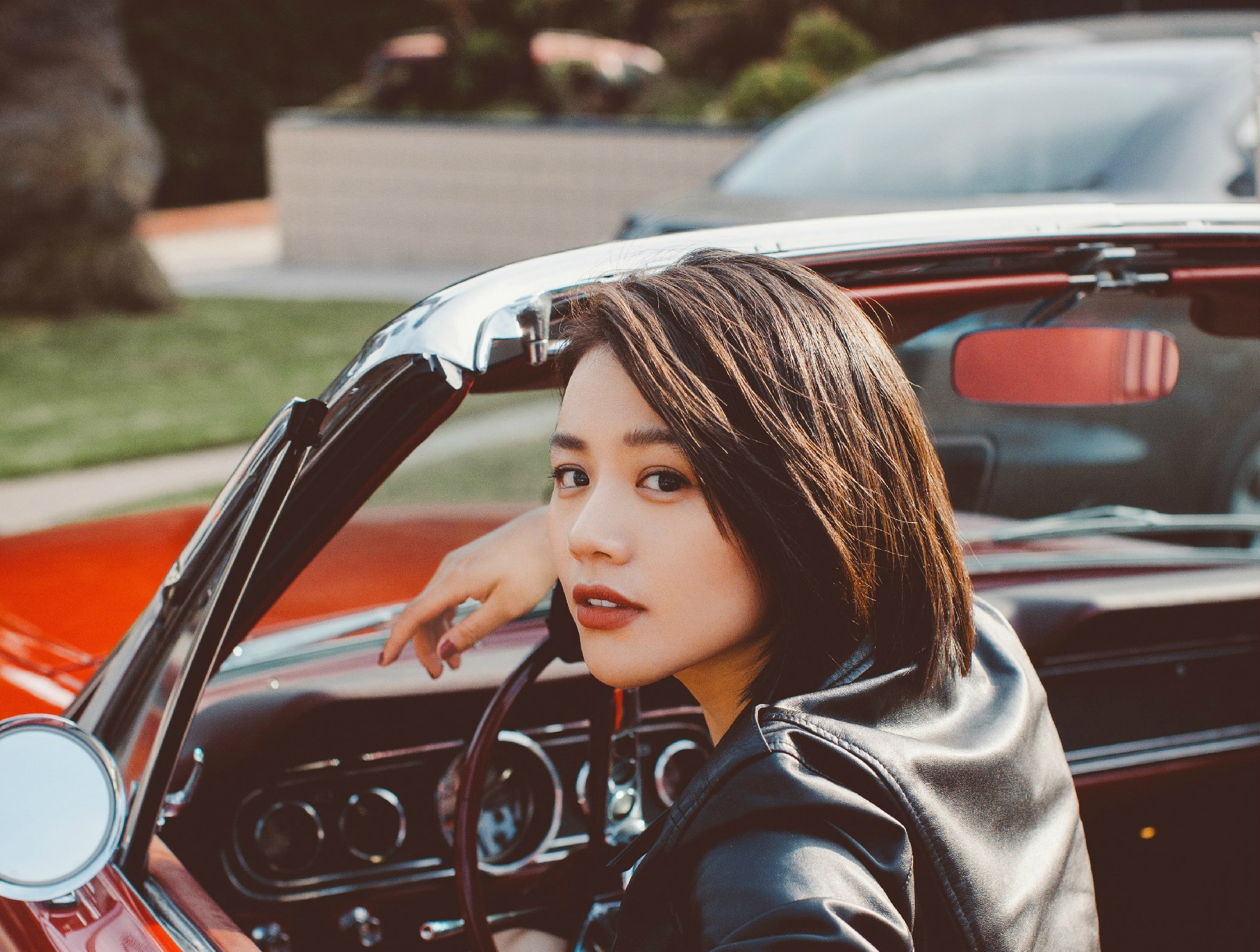 马思纯校园甜美元气写真图片