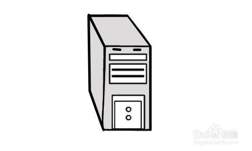 简笔画电脑主机怎么画