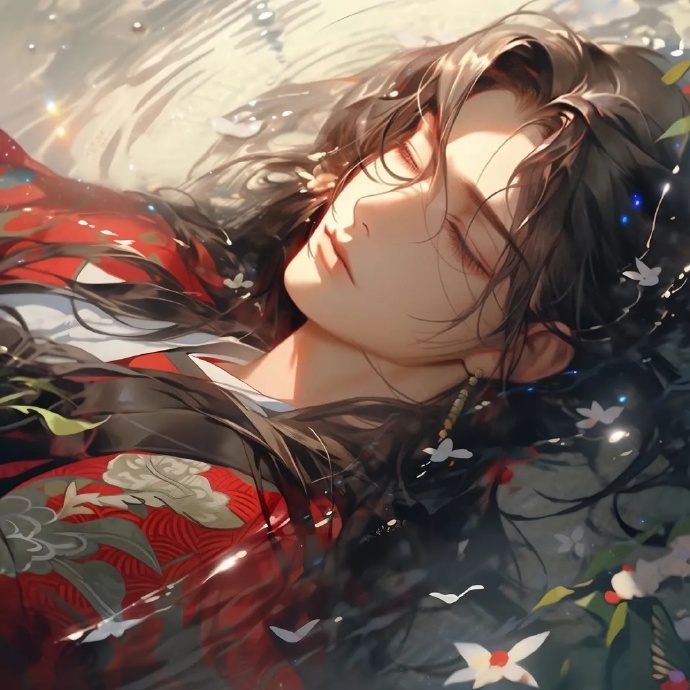 古风红衣系情侣头像. 676767