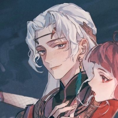 冷酷黑暗系情侣头像动漫头像