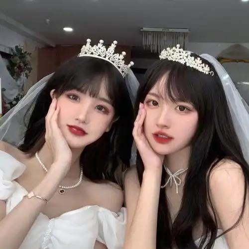 二人闺蜜头像可爱呆萌