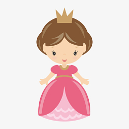 卡通粉色小裙子pngpng索菲亚公主pngpng矢量手绘卡通人物形象aipngpng