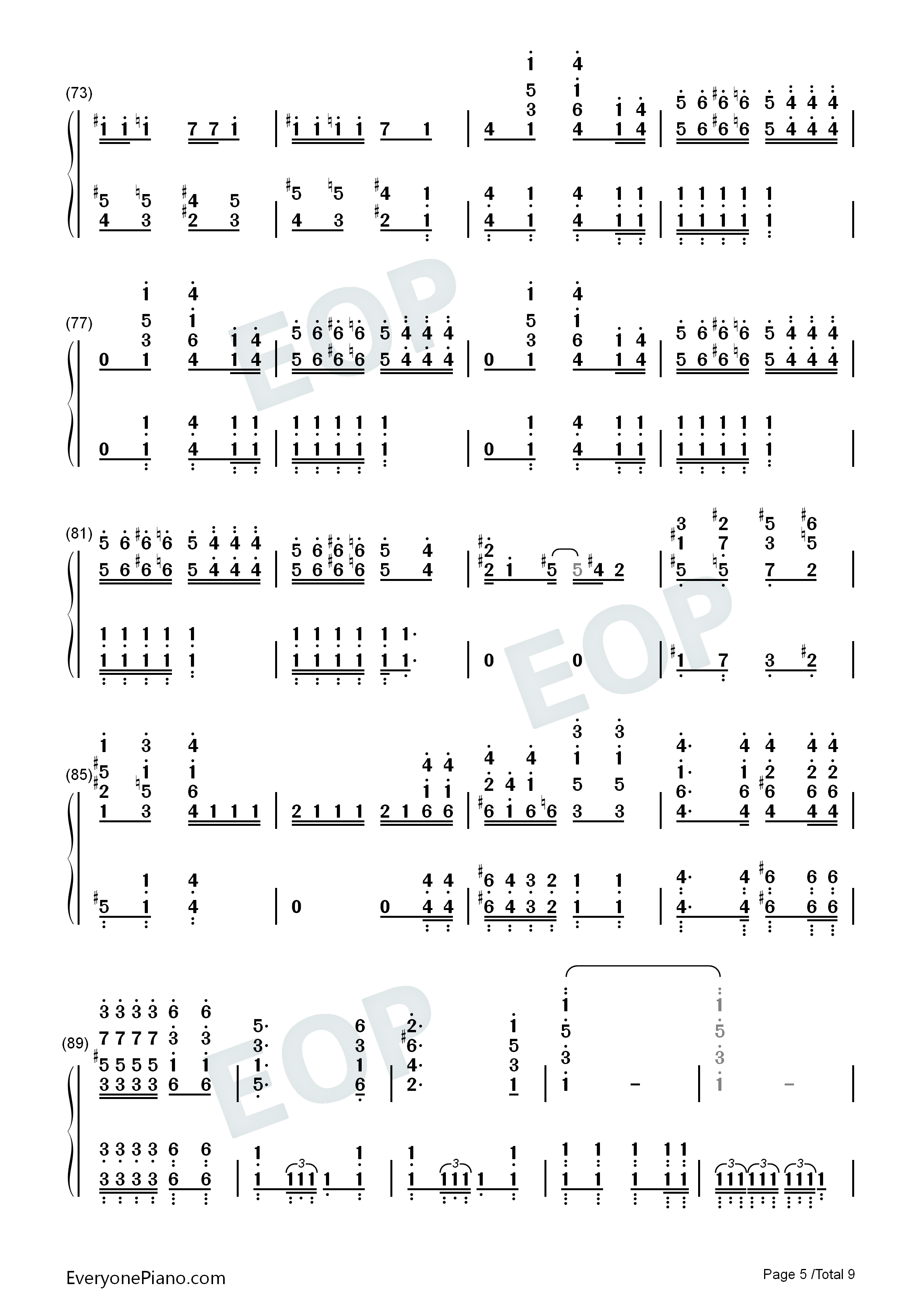 波西米亚狂想曲-bohemian rhapsody-电影原版独奏双手简谱预览5