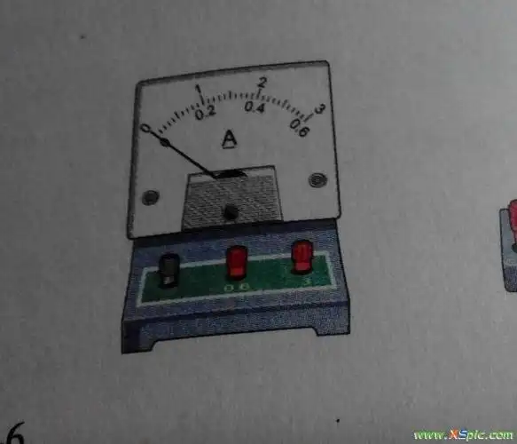 画电流表的实物图