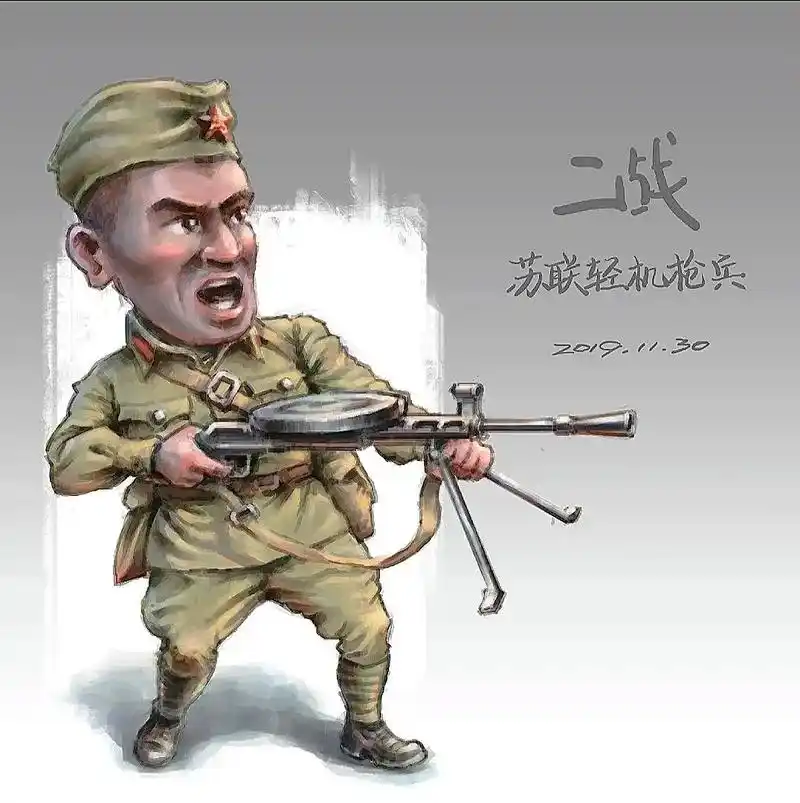 苏联军人(卡通版本)#抗击德国纳粹#红色主义#苏联毛熊#战斗 - 抖音