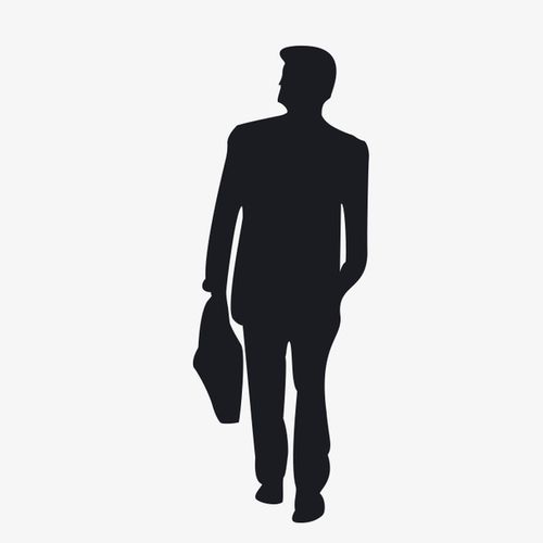 传统黑白男性人物头像剪纸画矢量素材戴礼帽男人的剪纸方法人物肖像