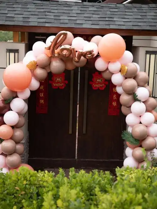 婚礼气球拱门自己动手更省