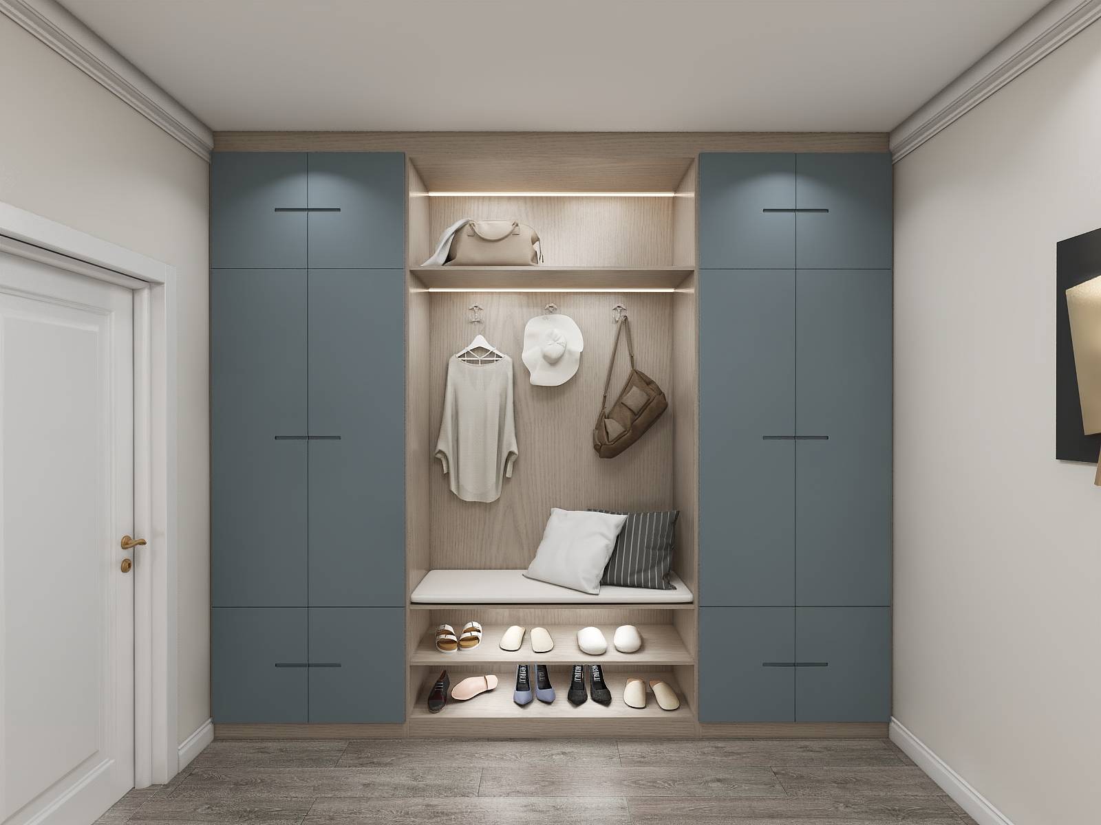 轻奢风鞋柜装修设计效果图