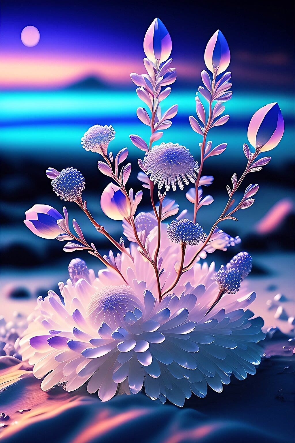 唯美浪漫的水晶花,许你一场浪漫的唯美邂逅,愿所有美好如期而遇.