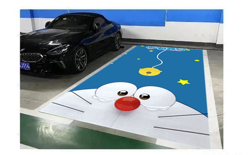 停车场车位彩绘,车位涂鸦就找泰极猫彩绘工作室