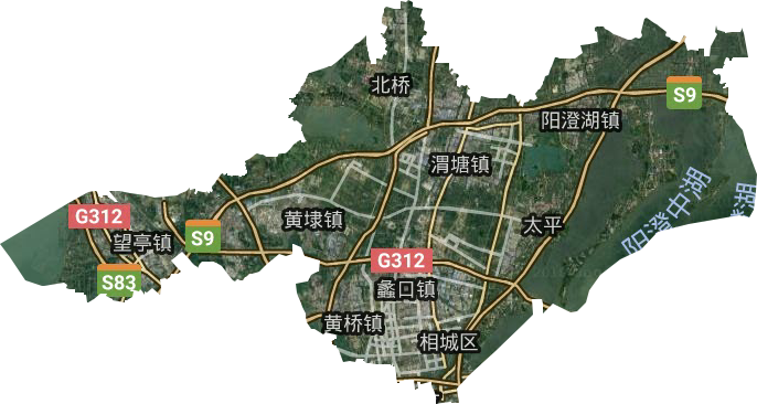 相城区高清卫星地图